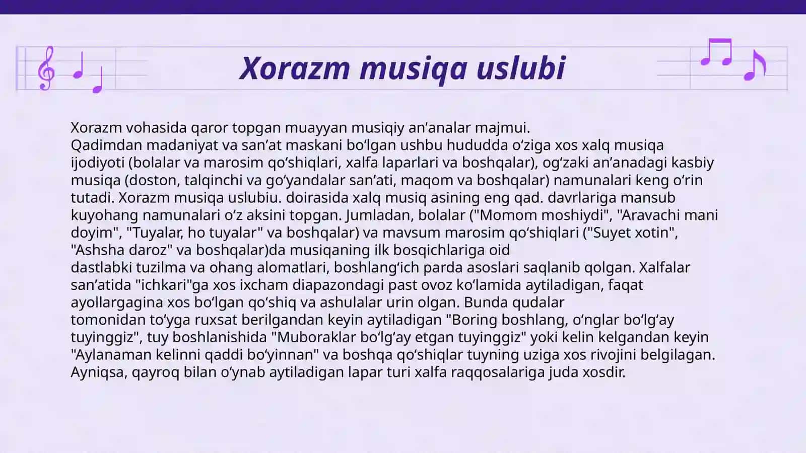Xorazm Musiqauslubi 2