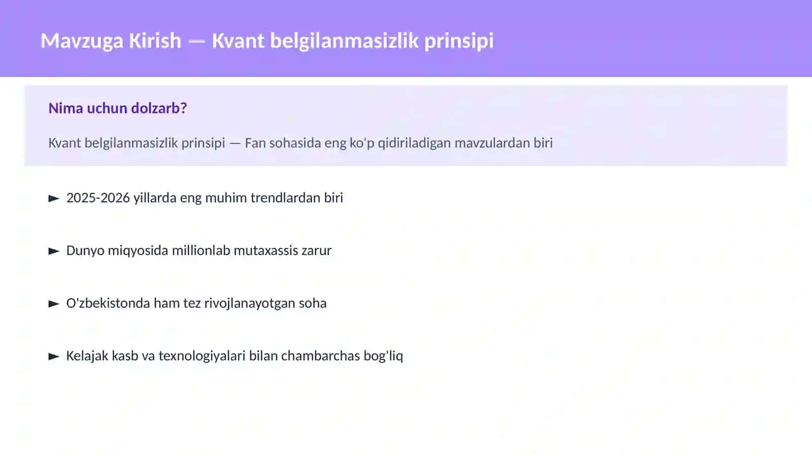 Kvant belgilanmasizlik prinsipi 2