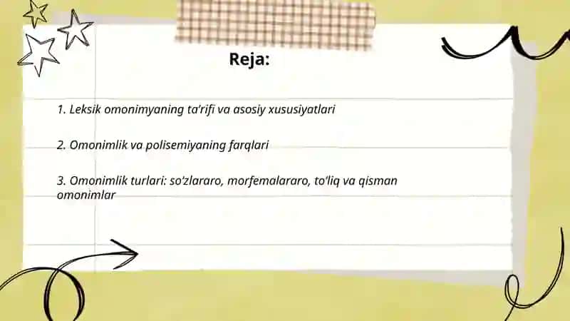 Leksik omonimya 2