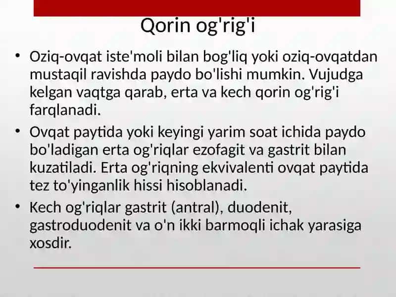 Bolalarda uchraydigan hazm tizimi kasalliklari semiotikasi 2