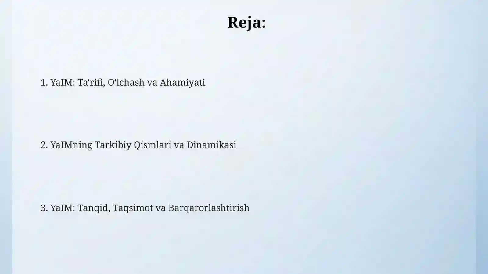 YaIM: Ta'rif, Ahamiyat va Hisoblash Usullari 2