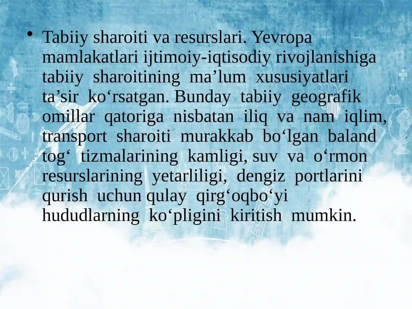 Yevropaning Tabiiy Sharoiati Varesurslari, Aholisi 2