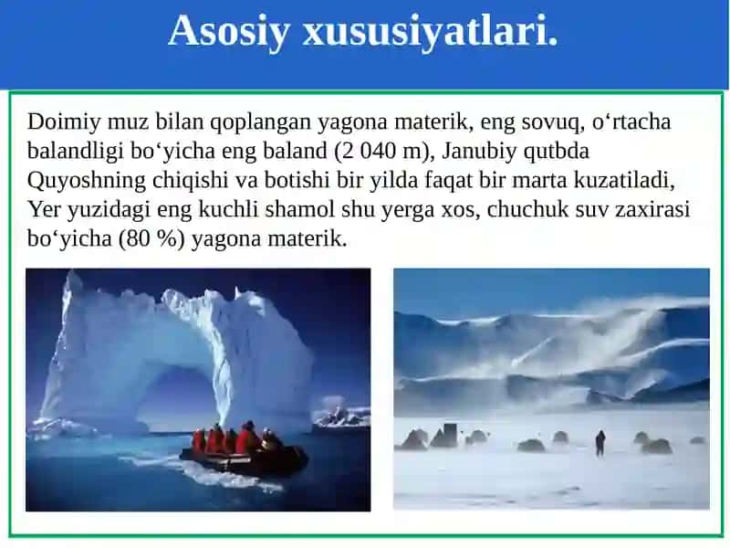 Antarktida geografiyasi 2