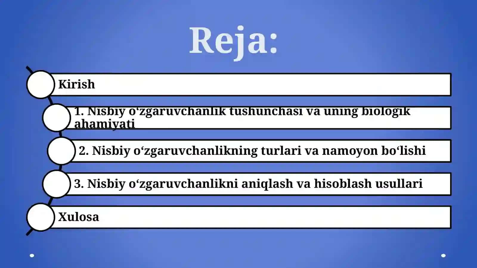 Nisbiy o‘zgaruvchanlik 2