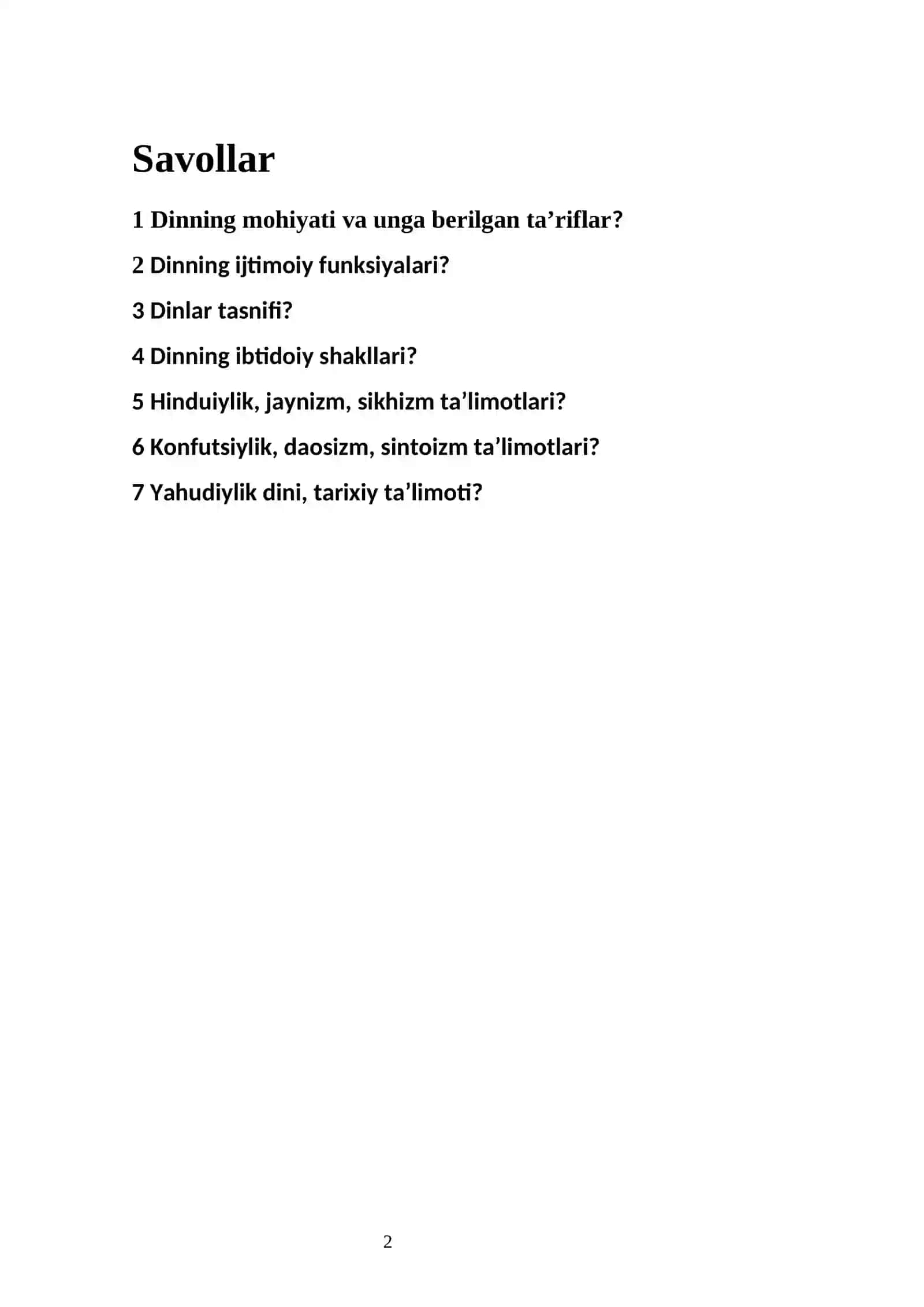 Din tushunchasi 2