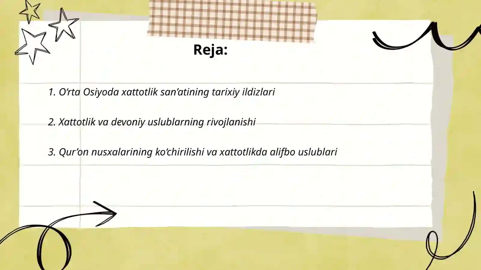 O‘rta Osiyoda xattotlik san’atining tarixiy ildizlari 2