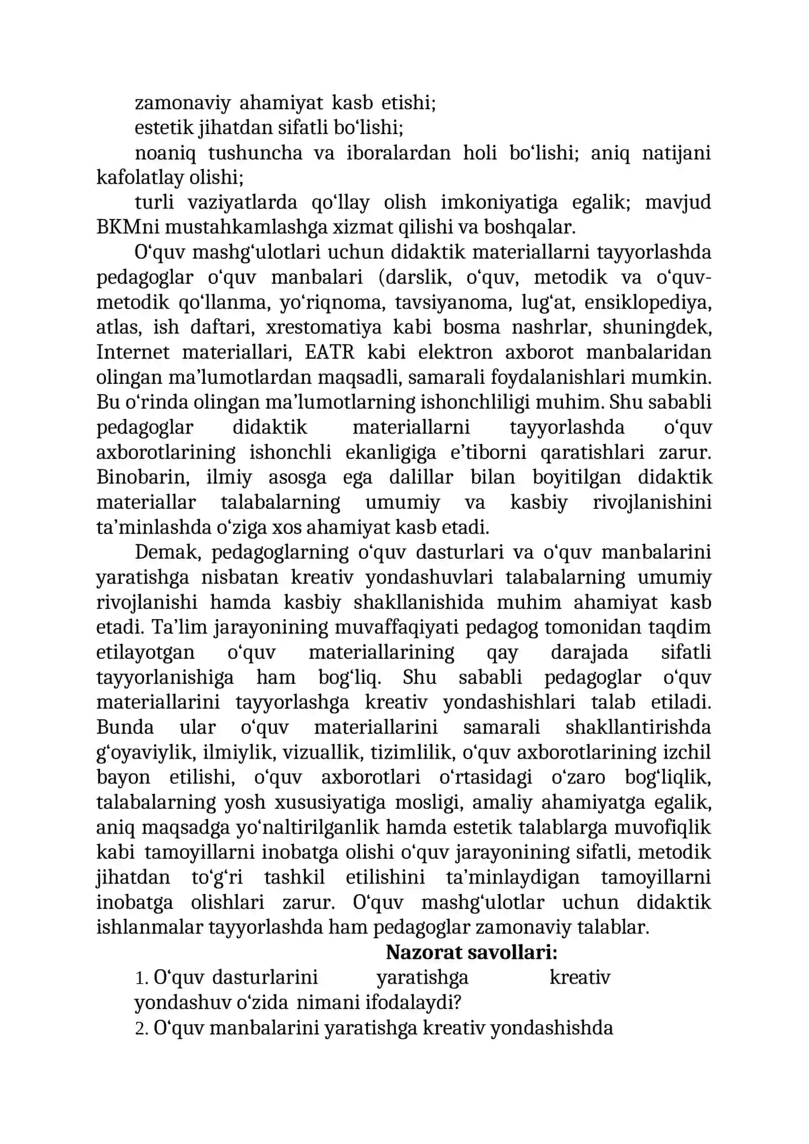KREATIV TA’LIM MUHITI: MOHIYATI, XUSUSIYATLARI 2