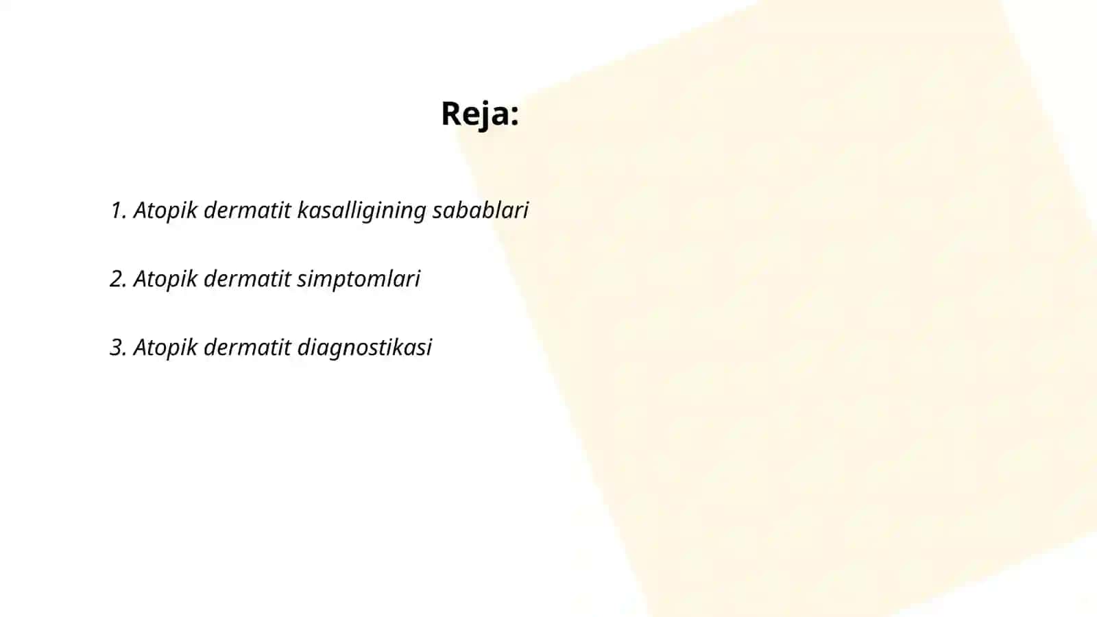 Atopik dermatit kasalligining sabablari 2
