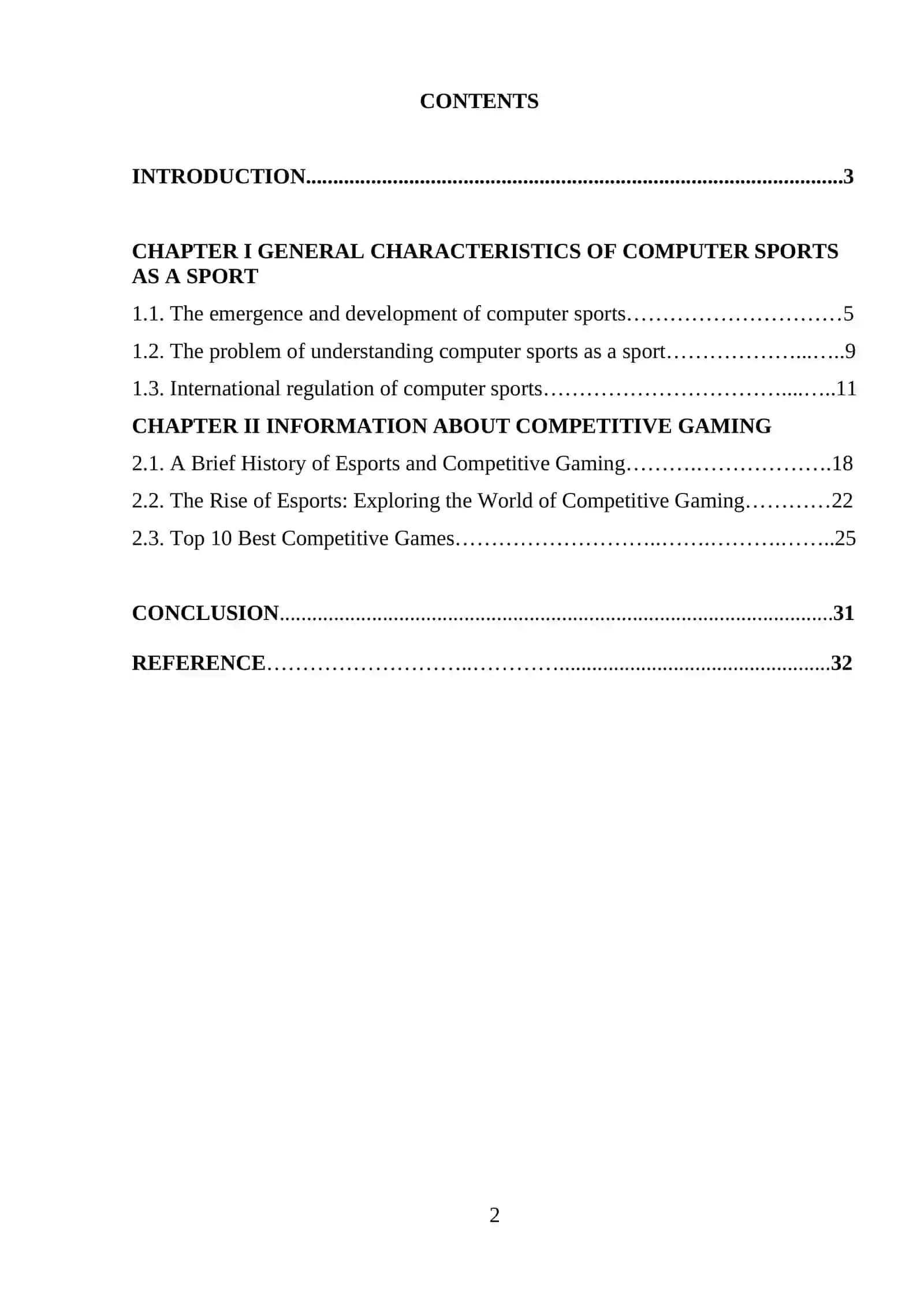 E-sports and Competitive Gaming 2