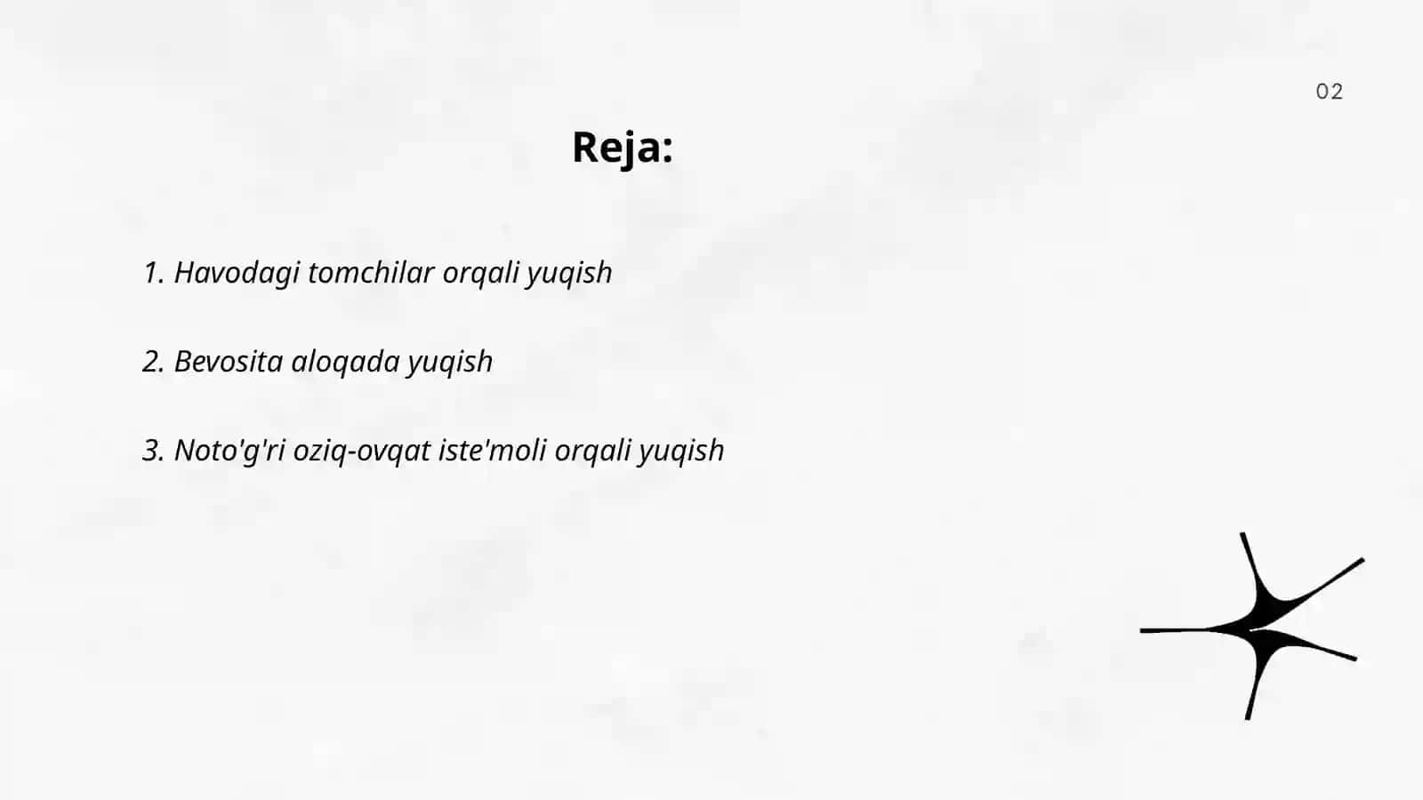 Havodagi tomchilar orqali yuqish 2