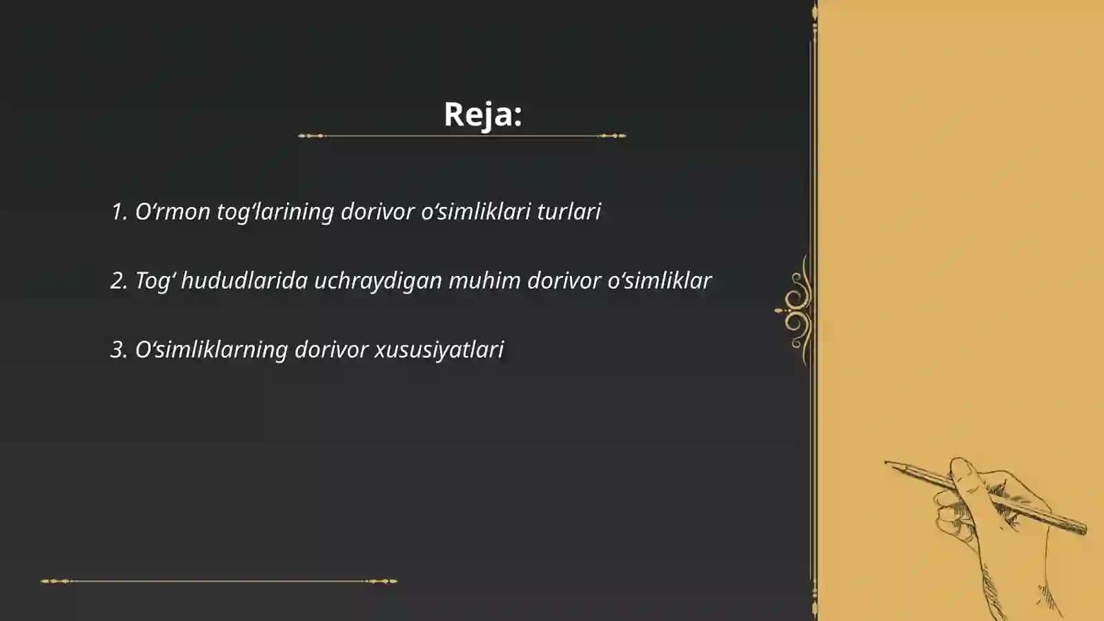 Oʻrmon togʻlaridagi dorivor oʻsimliklar 2