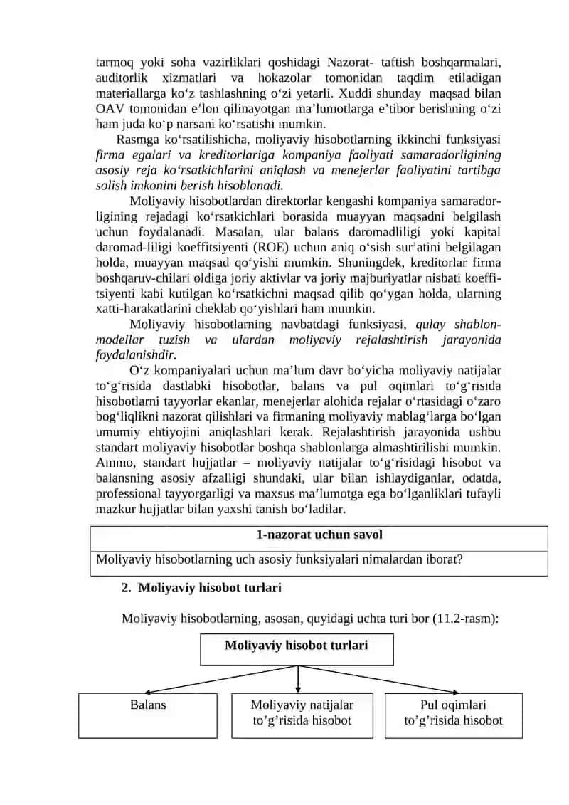 Moliyaviy hisobot 2