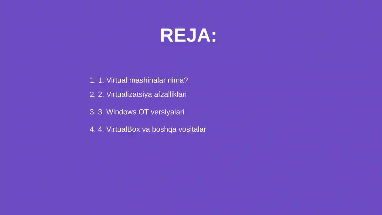 Virtual mashinaga Windows OTni ornatish va sozlash 2
