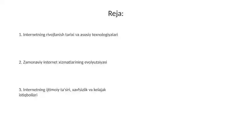 Internetning rivojlanish tarixi 2