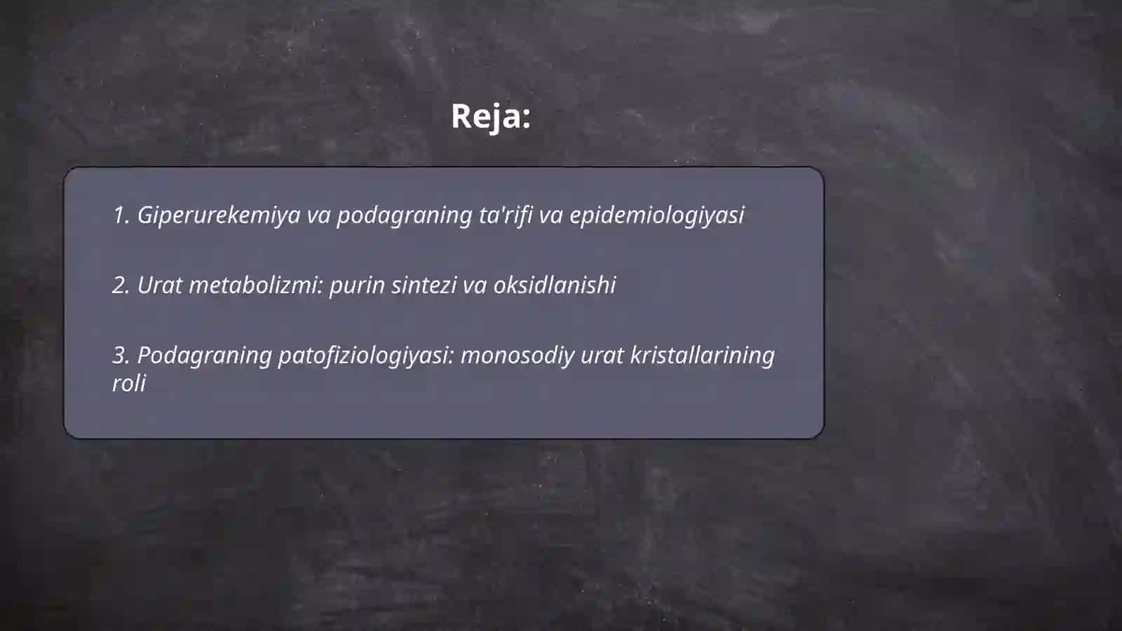 Giperurekemiya va podagra,davolash usullari 2