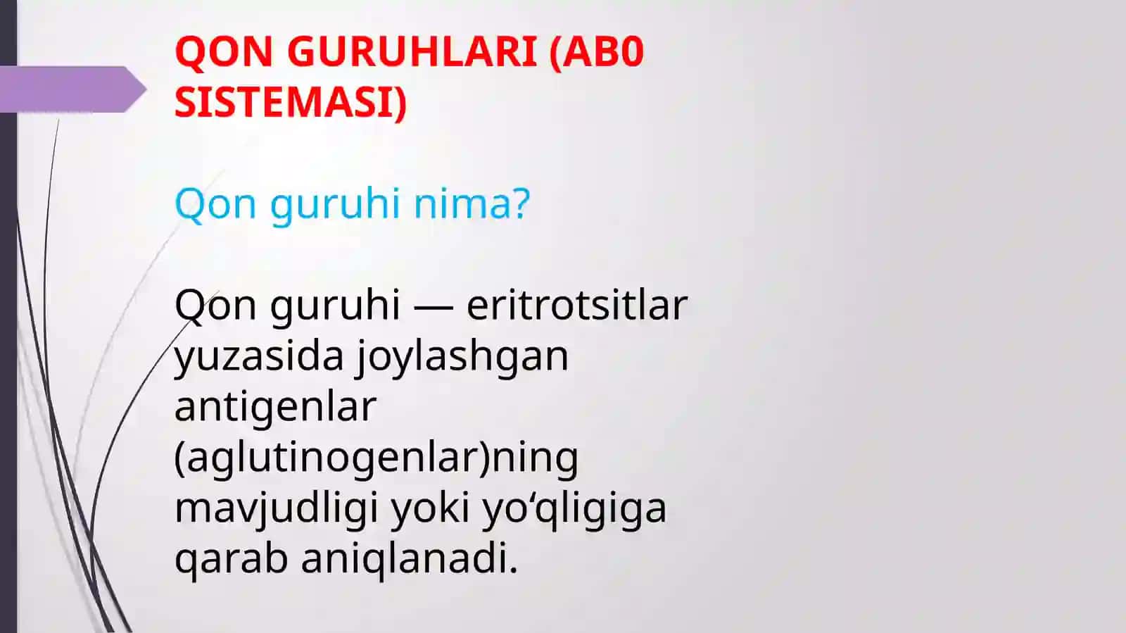 qon guruhlari, rezus faktor lik, qon quyish asoslari 2