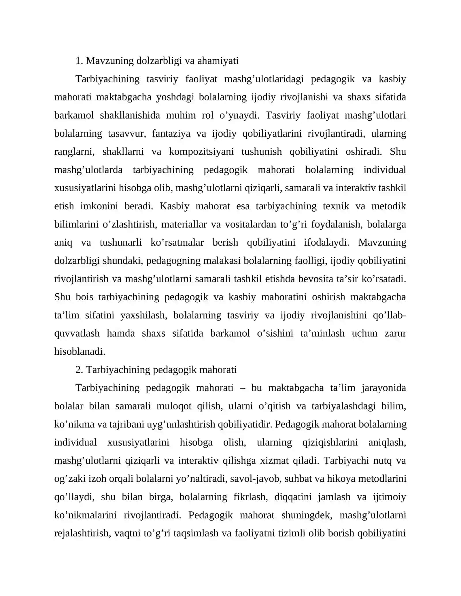 Tarbiyachining pedagogik mahorati 2