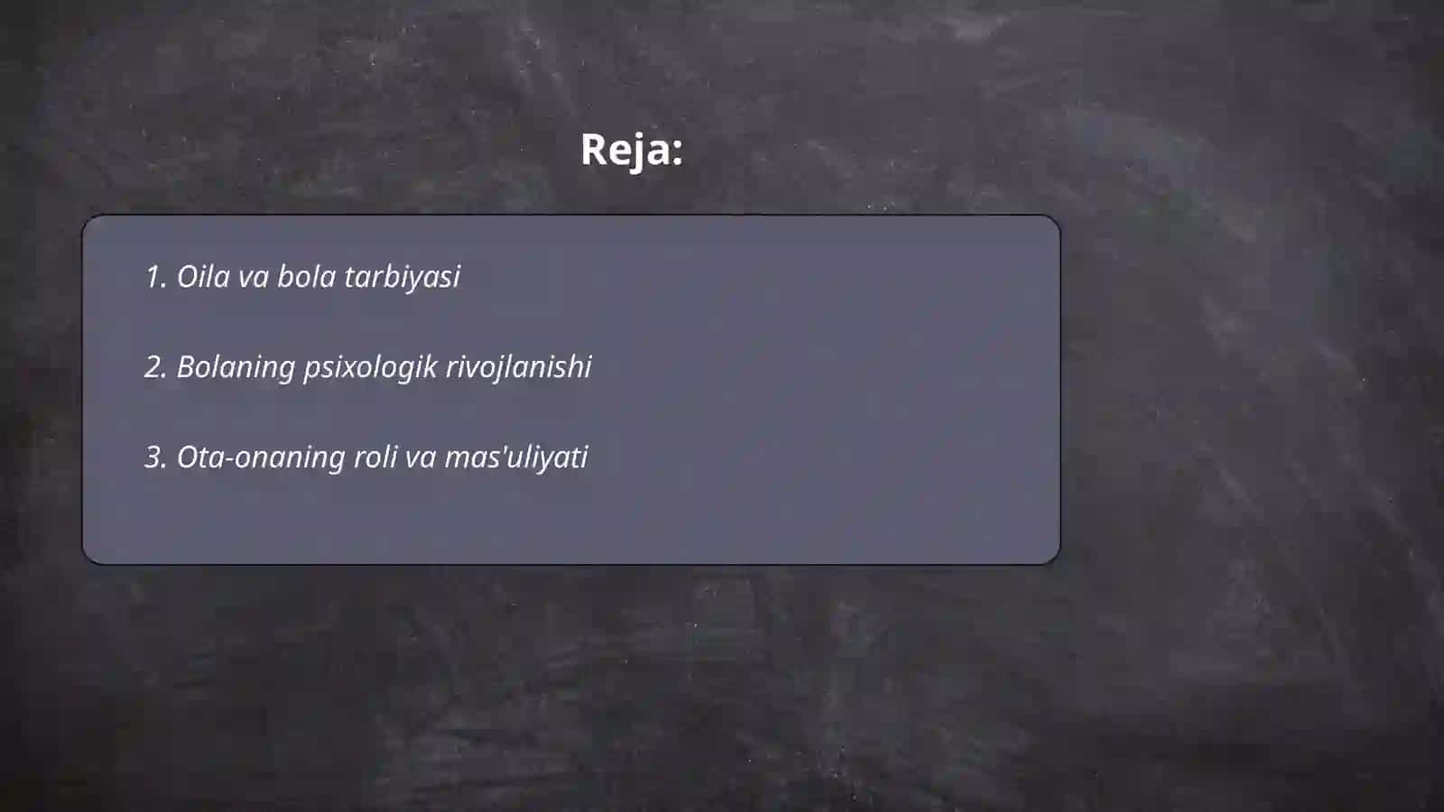 Oila va bola tarbiyasi 2