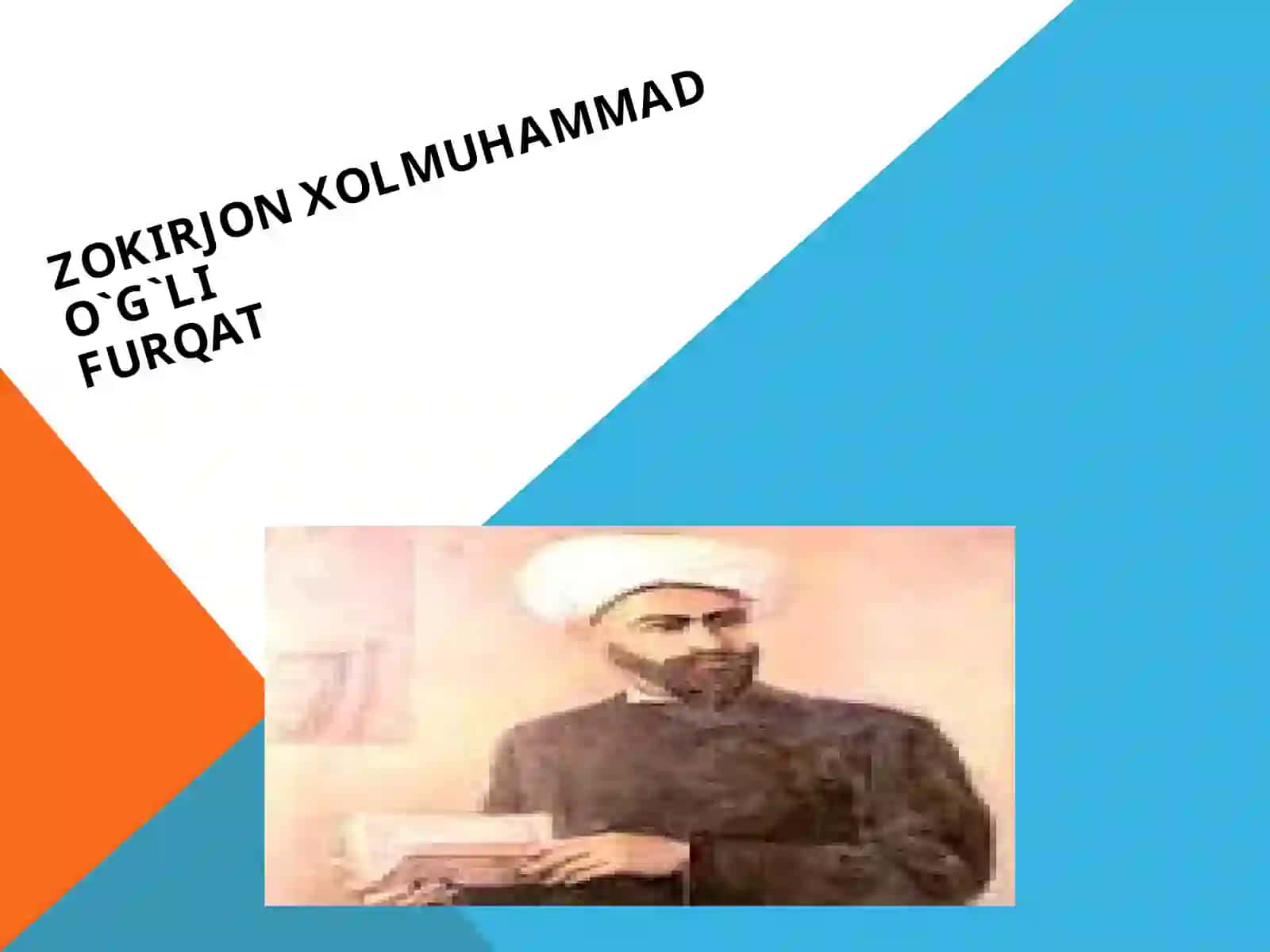 Zokirjon Xolmuhammad o`g`li Furqat 2
