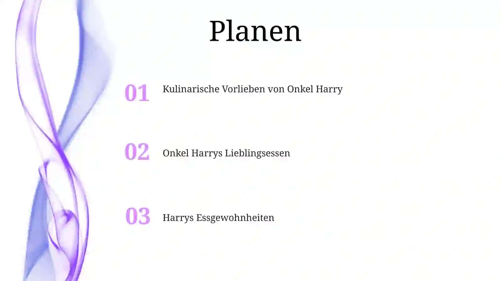 Kulinarische Vorlieben von Onkel Harry 2
