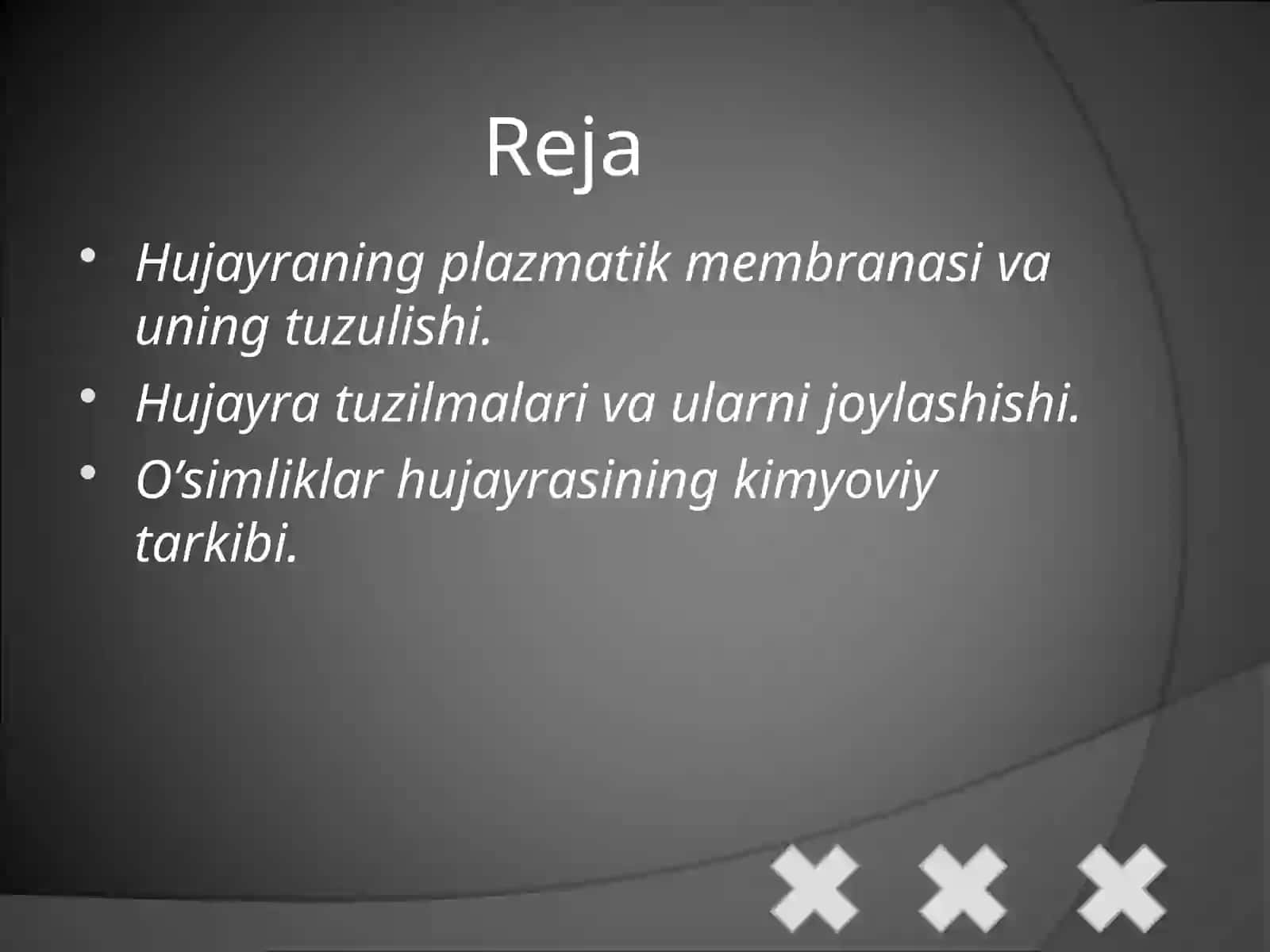 Hujayra tuzilmalari 2