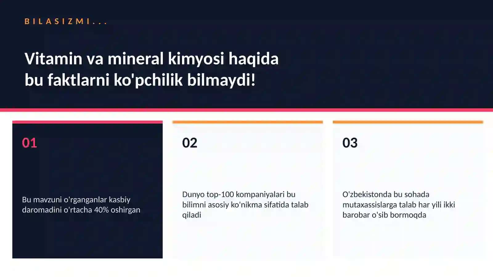 Vitamin va mineral kimyosi 2