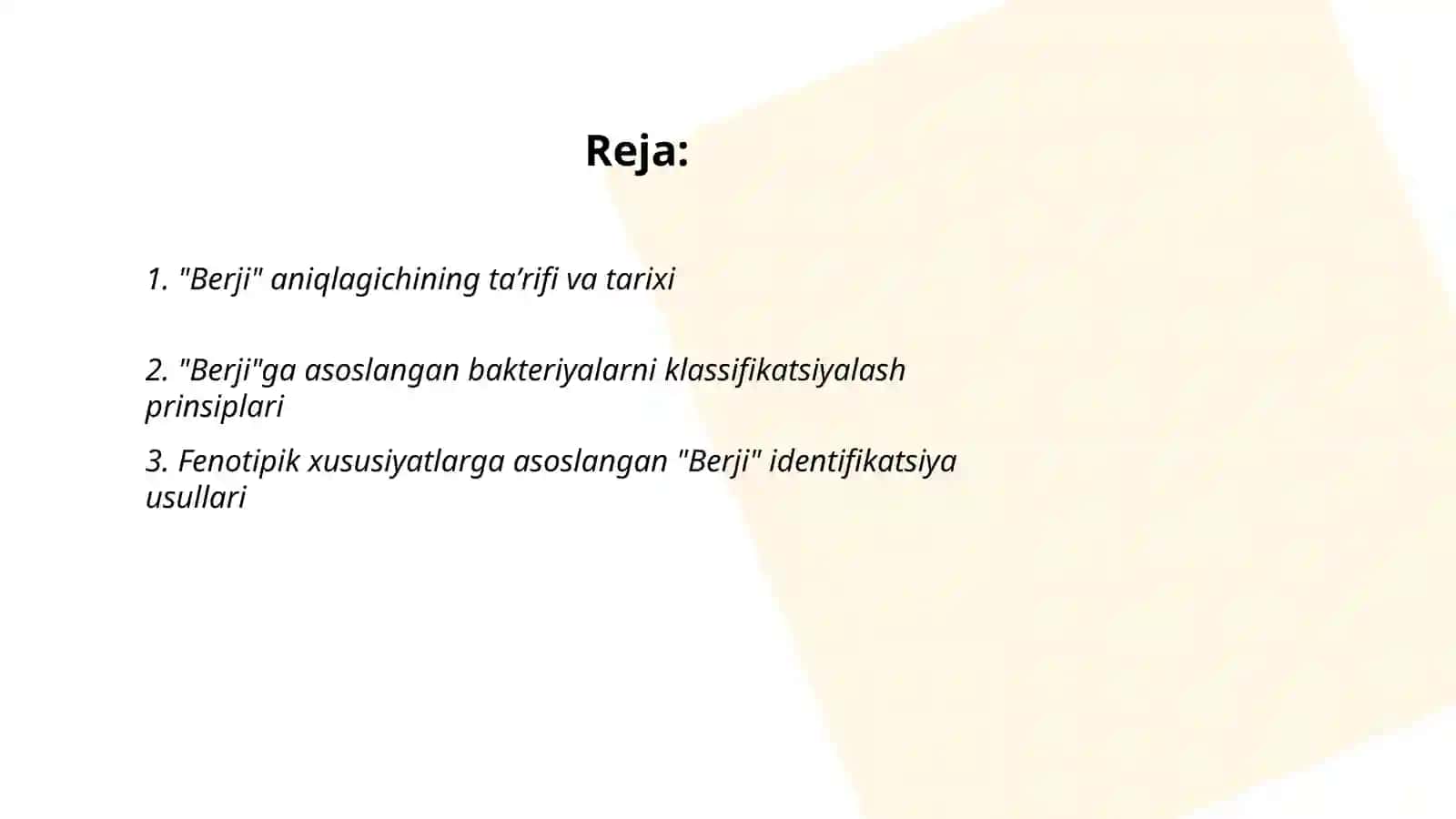 Berji aniqlagichi 2