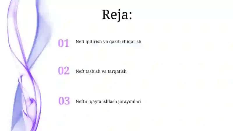 Neftning qayta ishlash jarayonlari 2