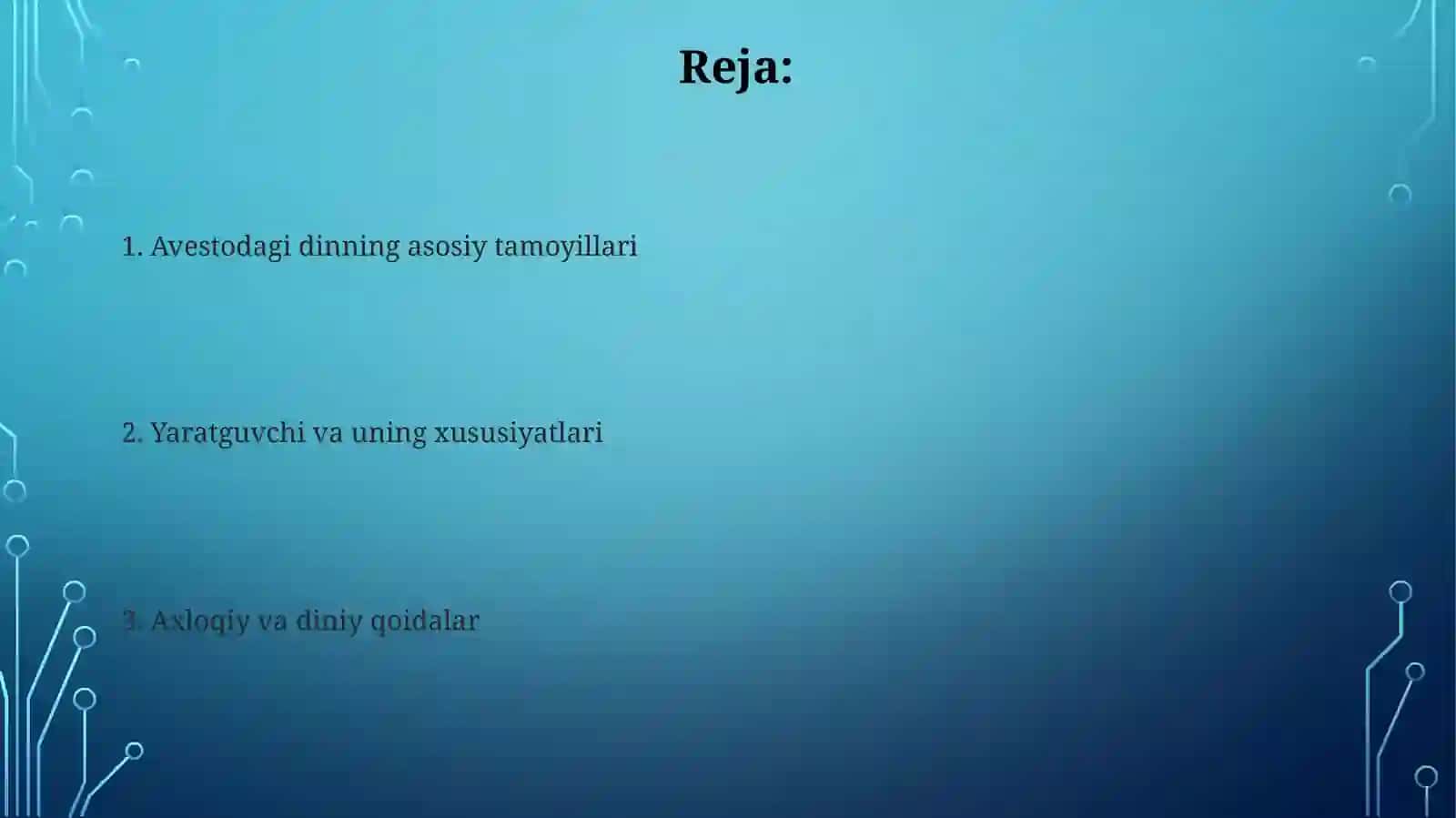 Avesto madaniyatiga ta'siri 2