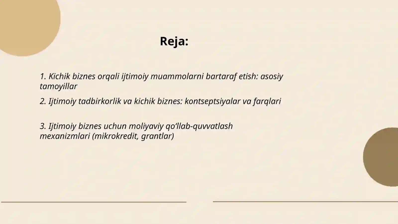 Kichik biznes orqali ijtimoiy muammolarni bartaraf etish: asosiy tamoyillar 2