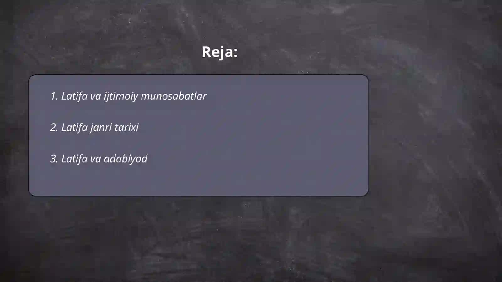 Latifa va ijtimoiy munosabatlar 2
