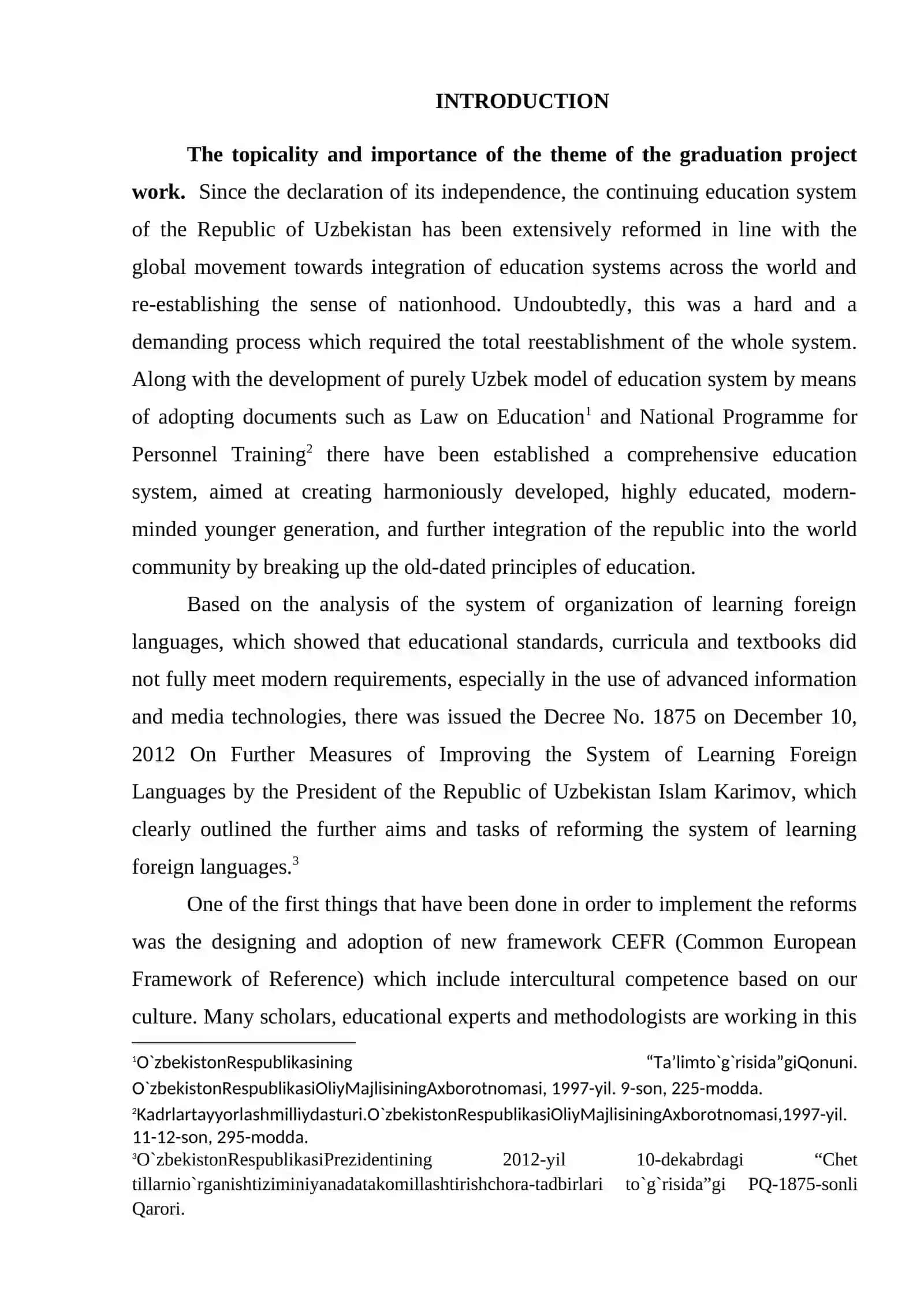 CEFR IN UZBEKISTAN 2