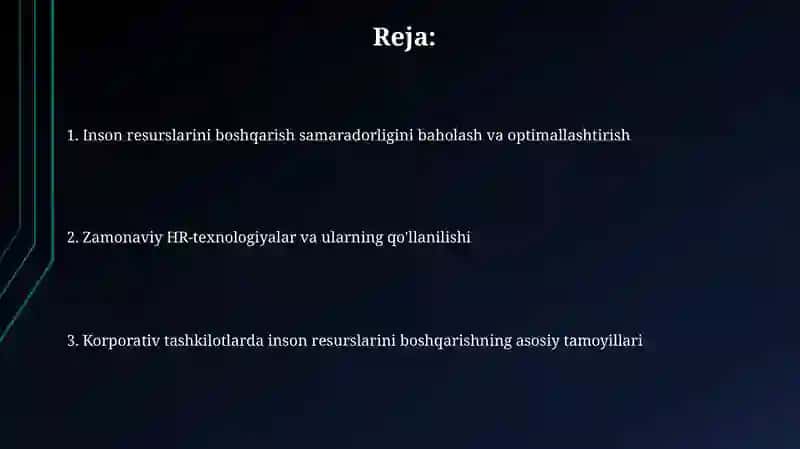 Xodimlarni baholash va rag'batlantirish 2