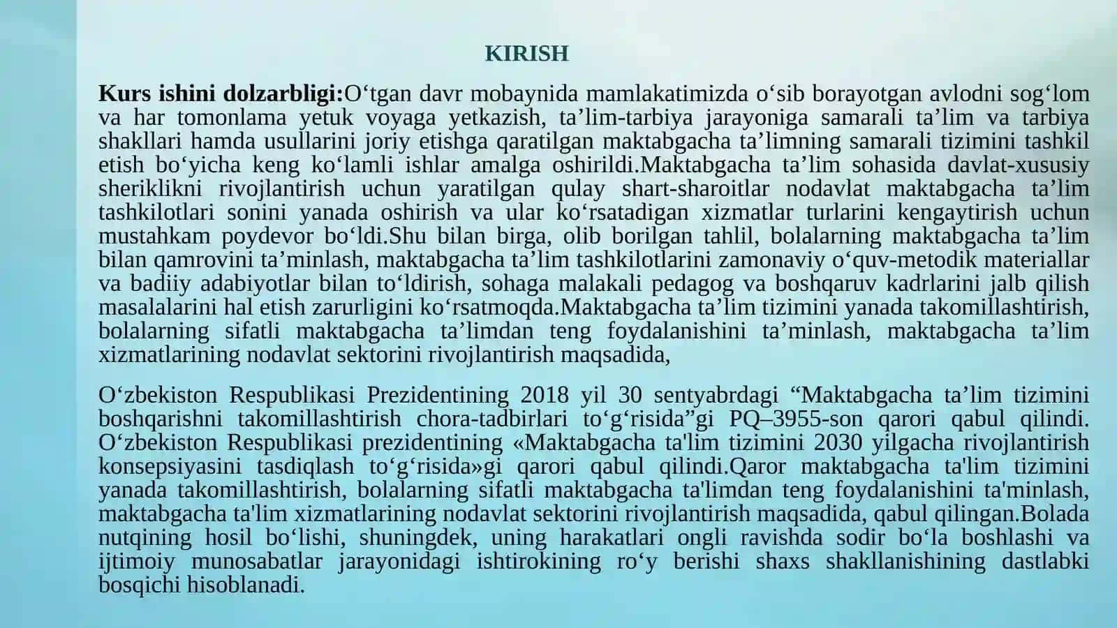 Bolaning ijtimoiy va shaxsiy xususiyatlari 2