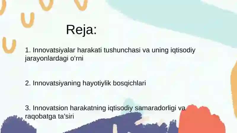 Innovatsiyalar harakati va uning hayotiylik davri 2