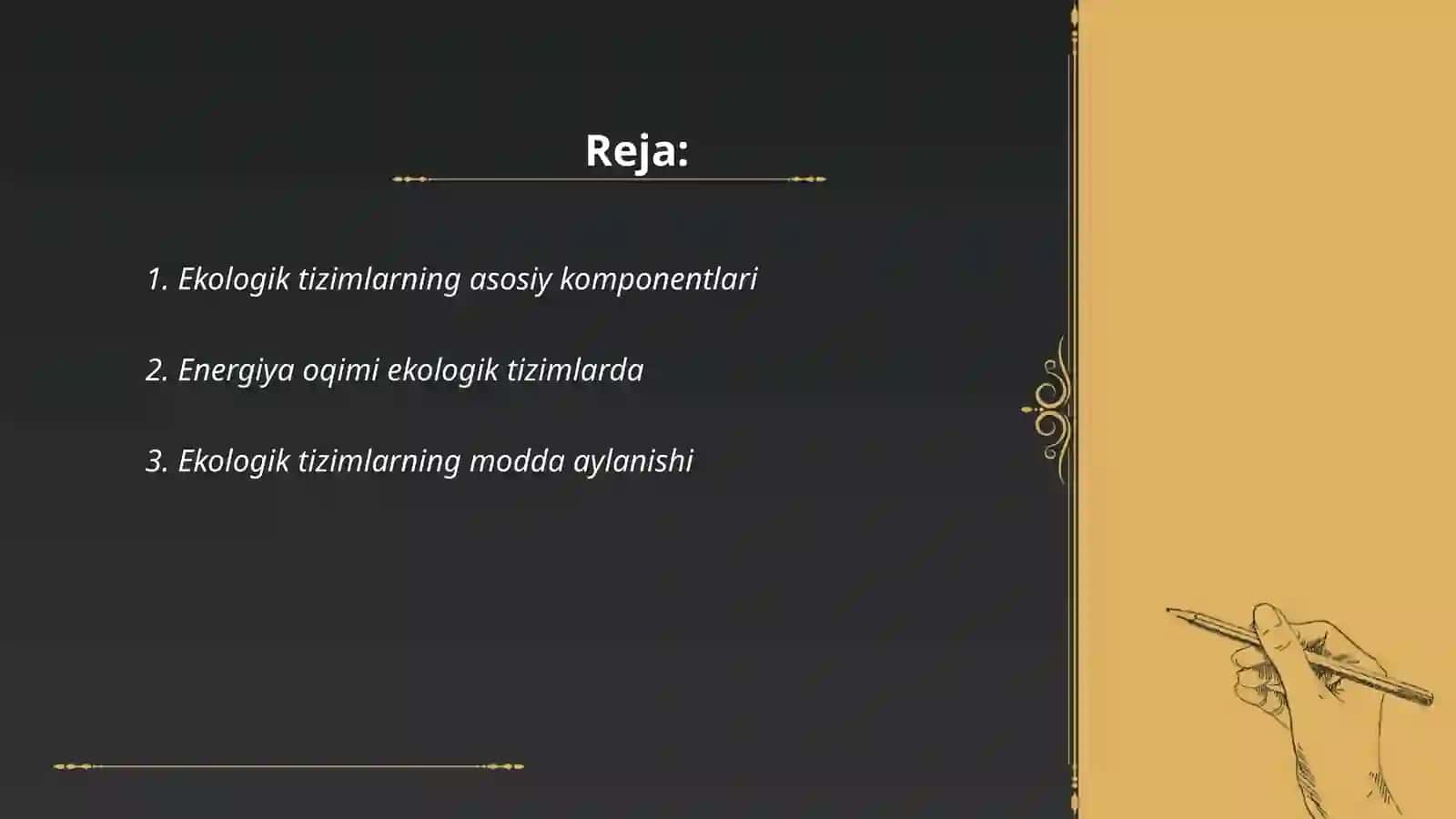 Ekologik tizimlar va ularning xususiyatlari 2