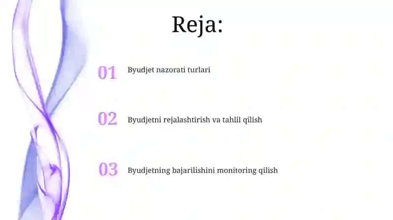 Byudjet nazoratining shakllari 2