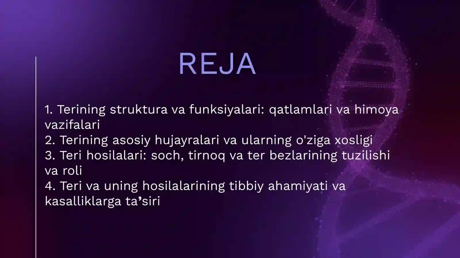 TERI VA UNING HOSILALARI 2