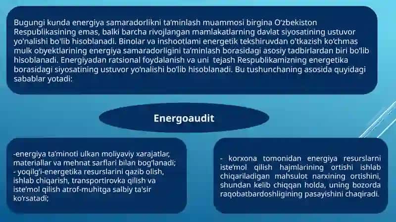 Binolarning energetik auditiasoslari 2