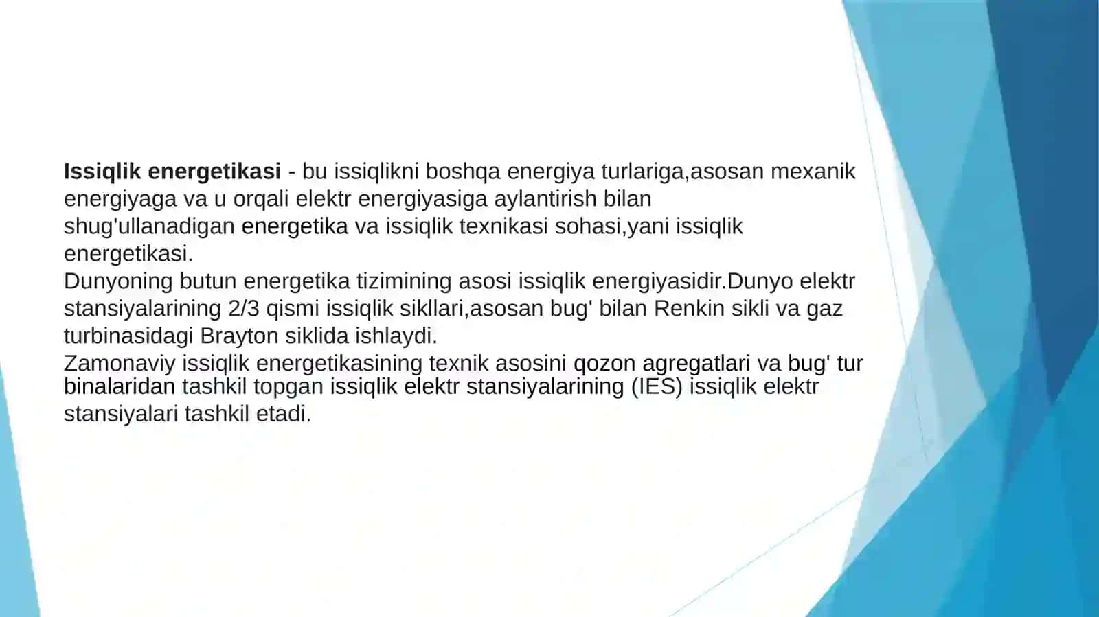 Issiqlik energetikasi sanoati chiqindilari 2