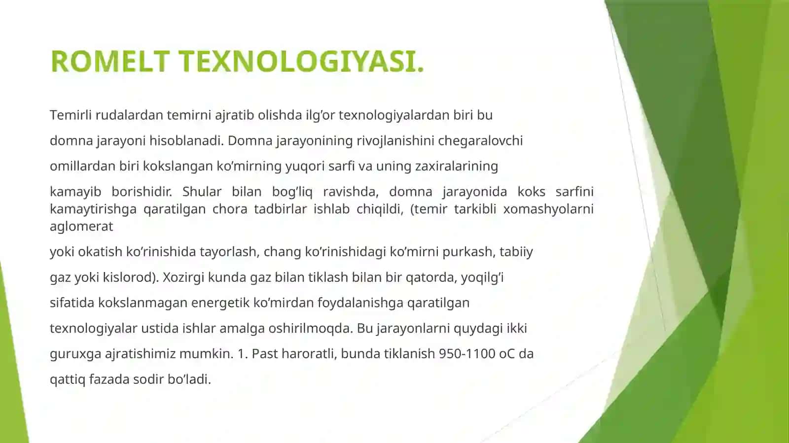 ROMЕLT TЕХNOLOGIYASI 2