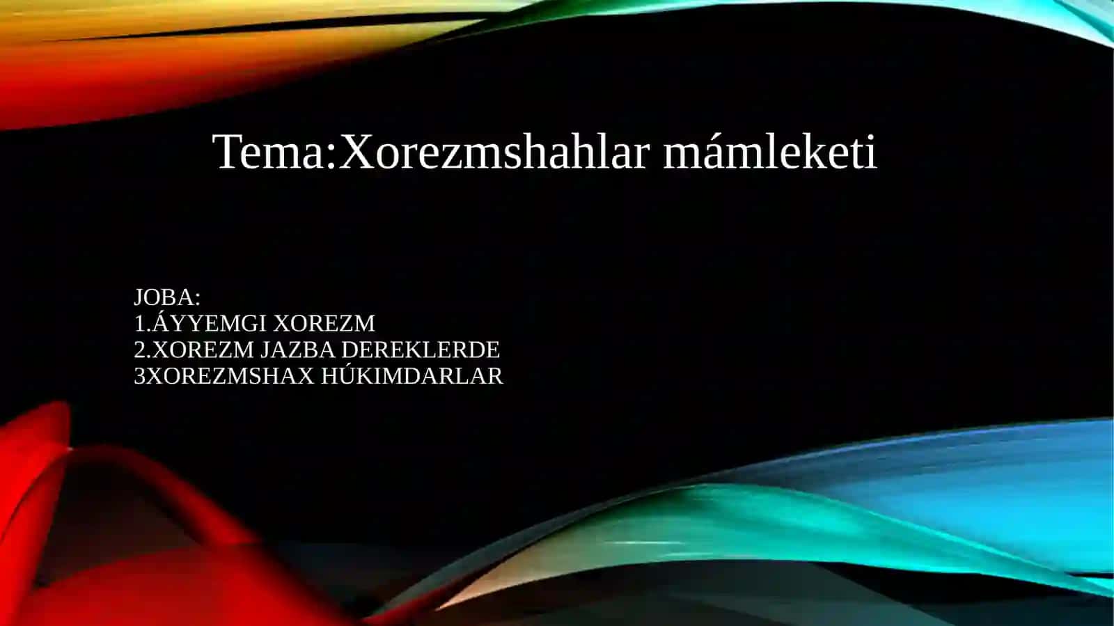OʻZBEKSTANTARIYXI páninnen PRIZENTATSIYA JUMISI 2