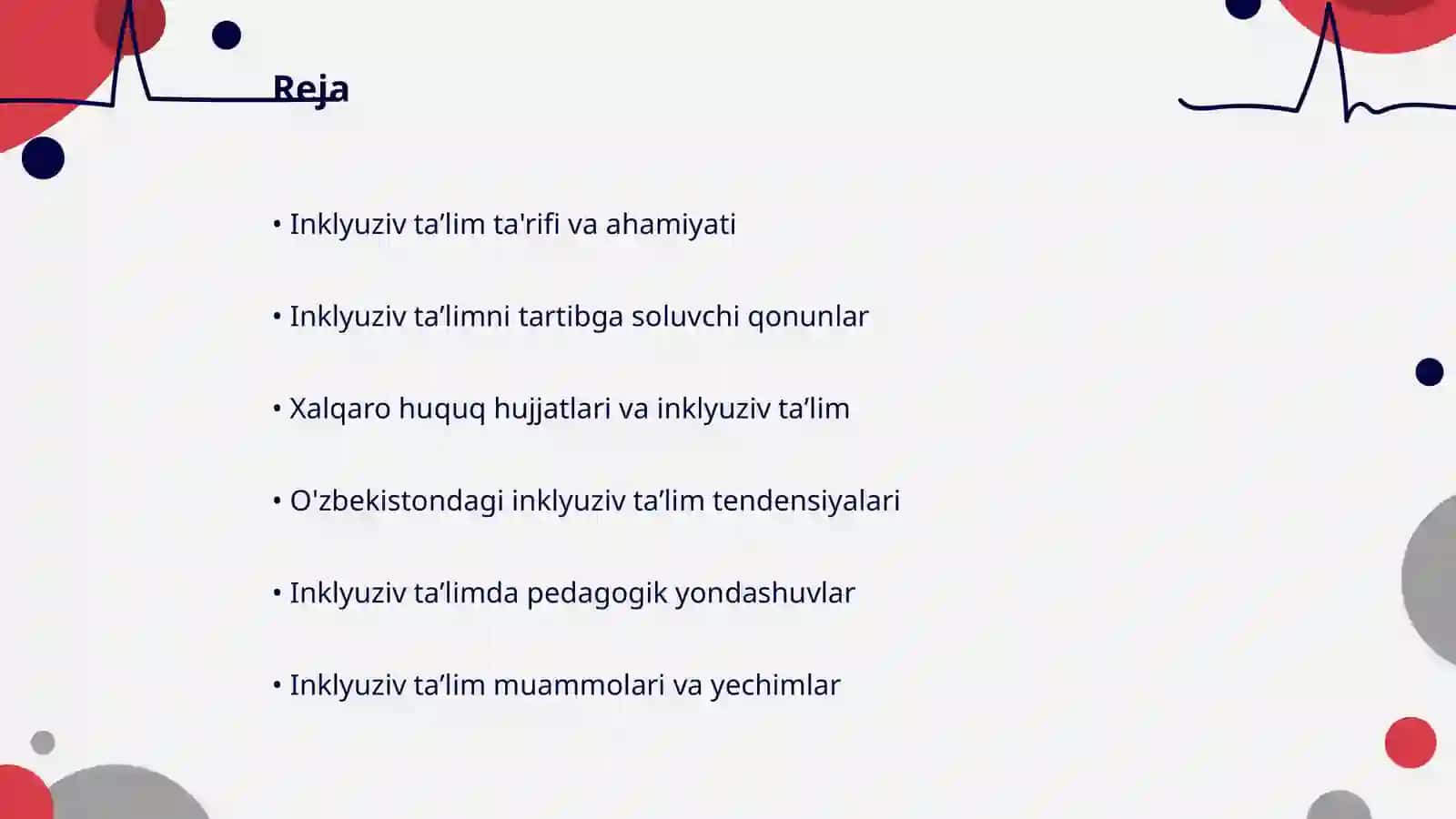 Inklyuziv taʼlimning me'yoriy huquqiy asoslari 2