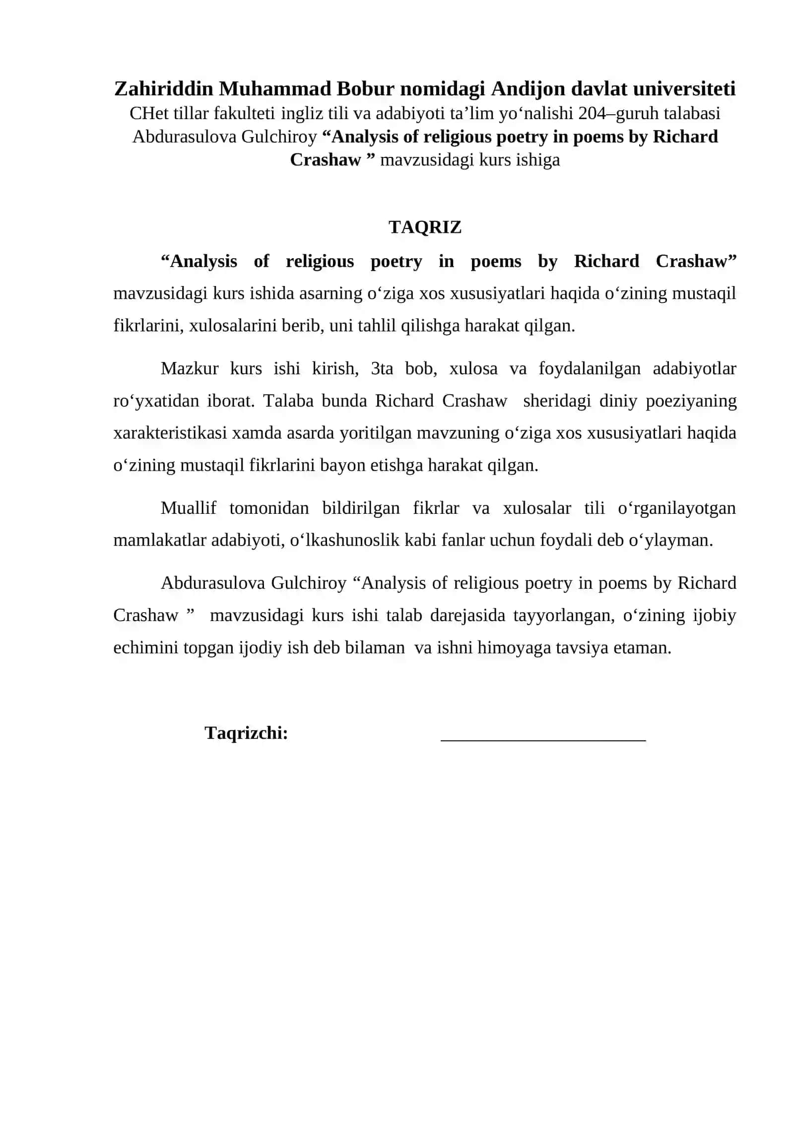 Analysis of religious poetry in poems by Richard Crashaw 2