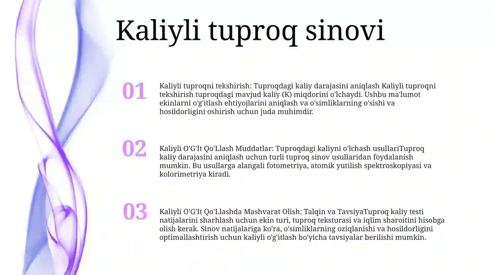 Kaliyli O'G'It Qo'Llash Muddatlar 2