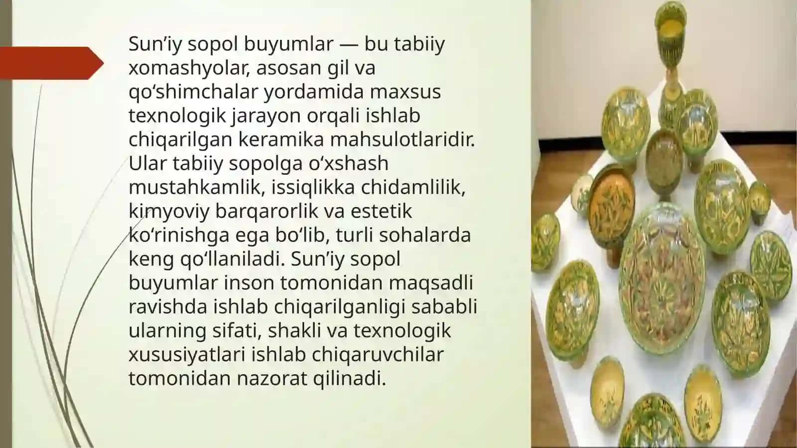 Sun'iysopol buyumlar ishlab chiqarish tarixi 2