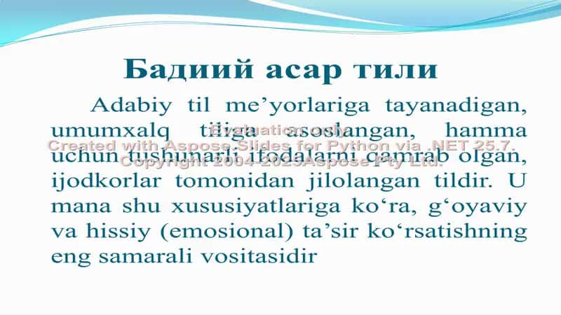 Badiiy asar tili, badiiy tasvir vositalari 2