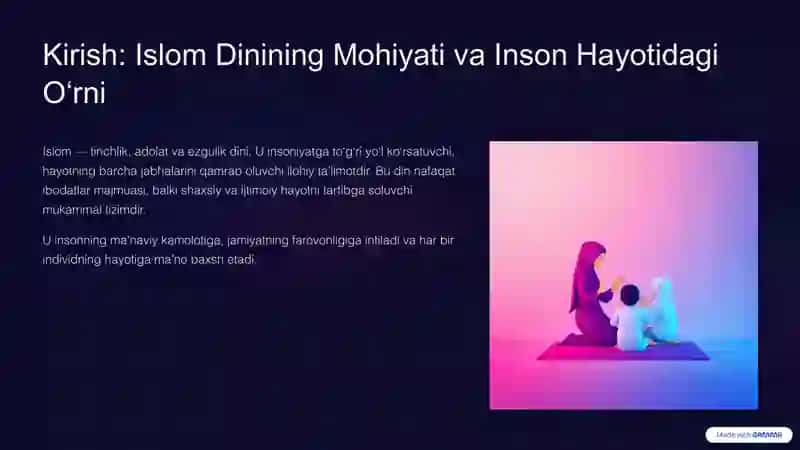 Islom dini qadriyatlari 2