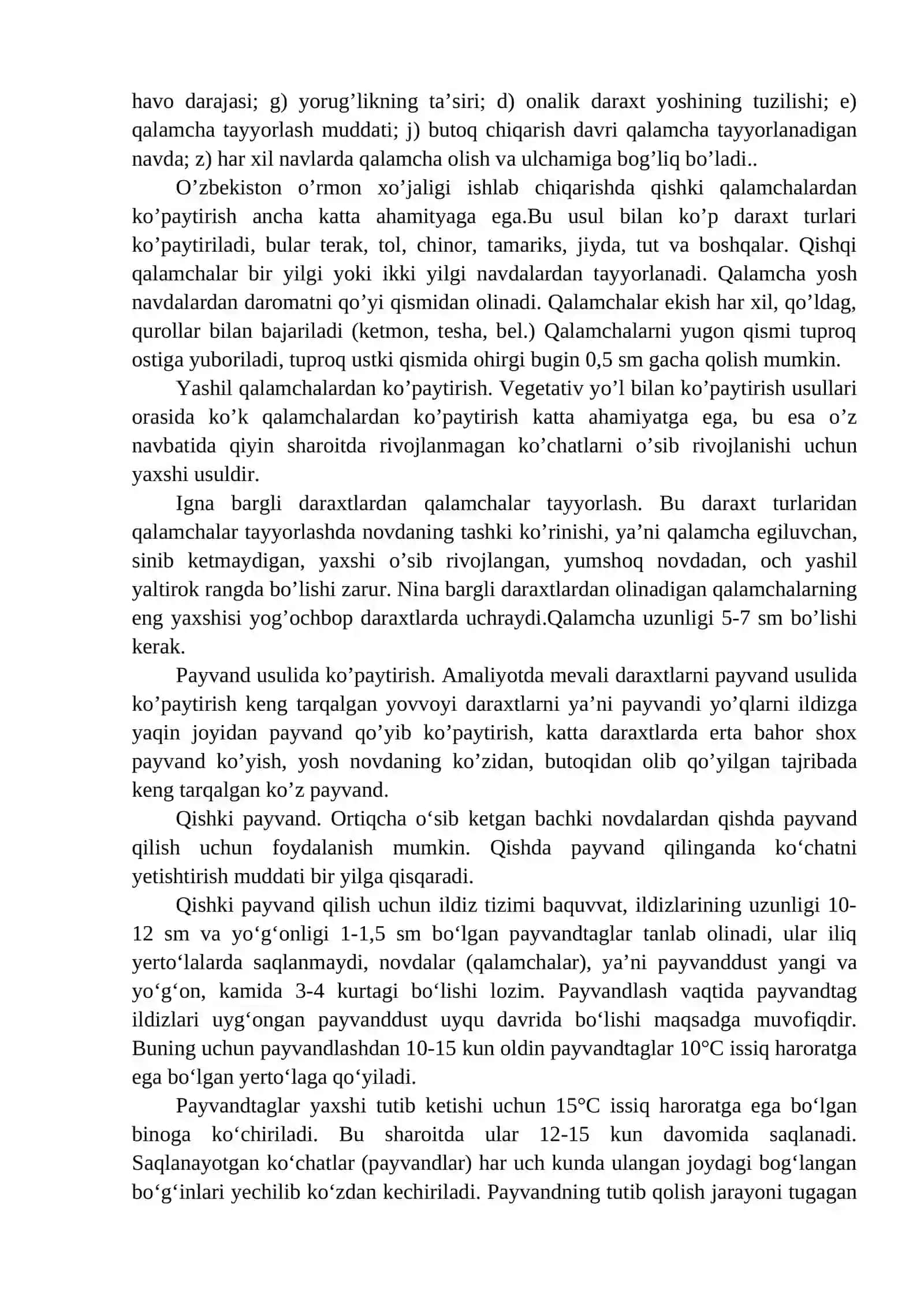 VEGETATIV KO’PAYTIRISH USULLARI 2