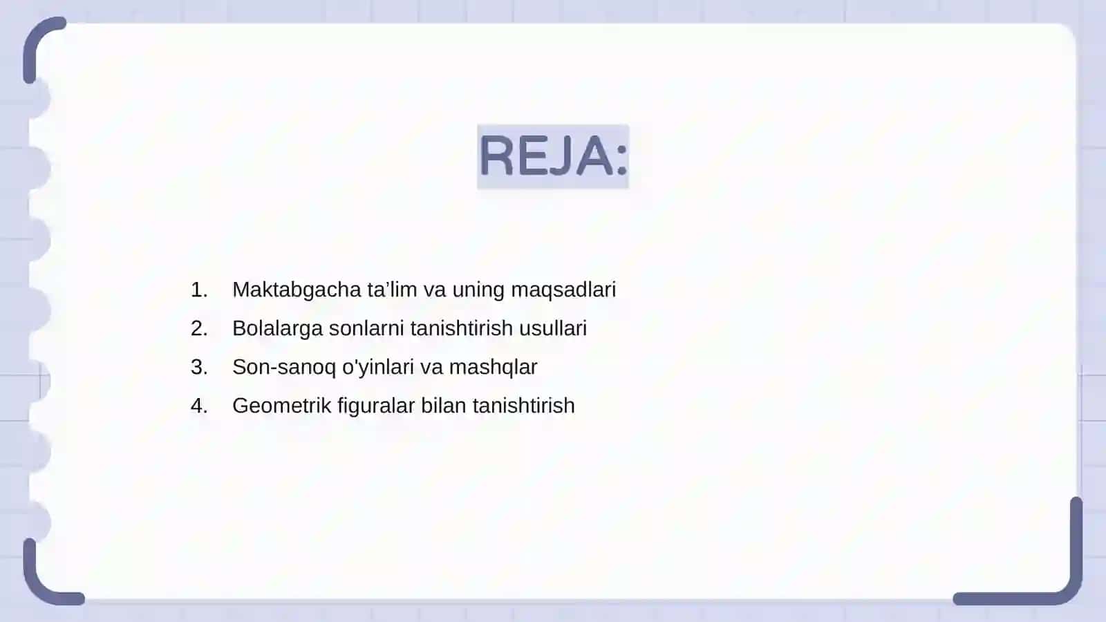 Maktabgacha ta’limda son-sanoq va geometrik figuralarni tanishtirish 2